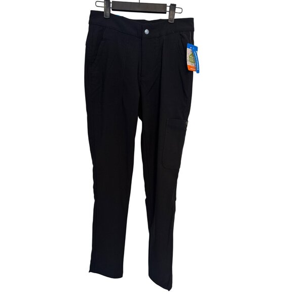 NWT Columbia Size 6 Black Straight-Leg Pants Pockets Stretch Fabric - Picture 2 of 16